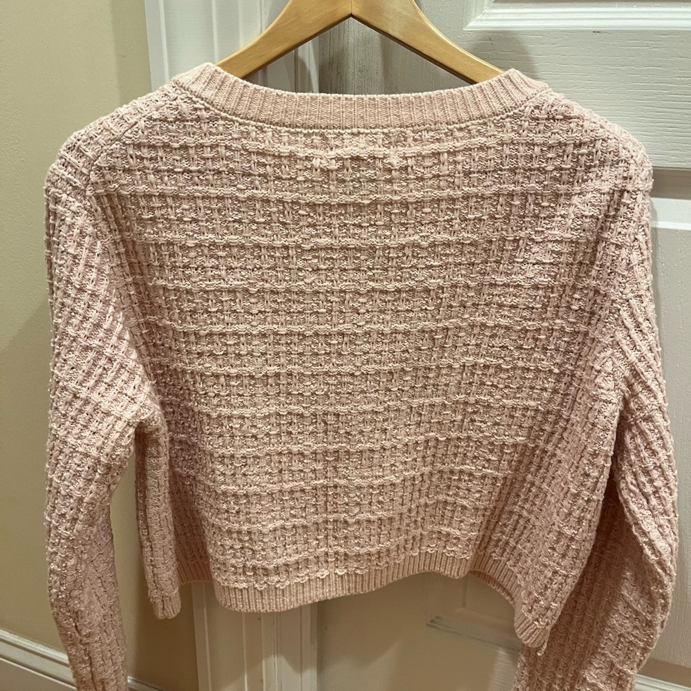 Pink Textured Sweater - Picture 2 of 3